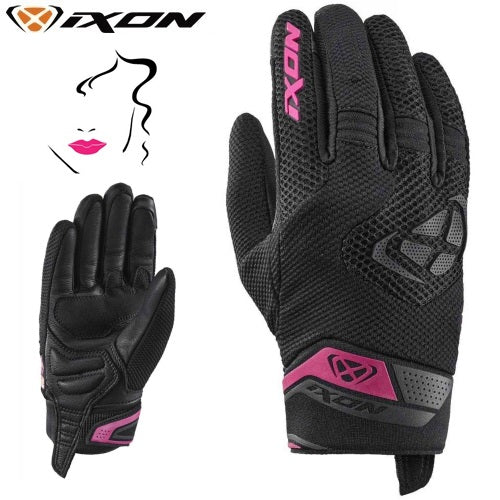 Guanti Moto Donna Estivi Ixon MIG 2 AIRFLOW LADY Nero Fucsia