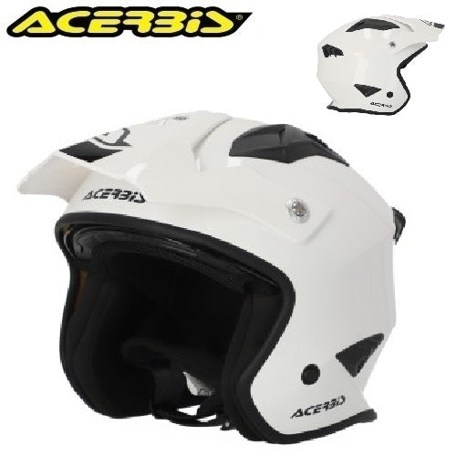 Casco Acerbis Jet Aria ECE 22-06 Bianco Lucido
