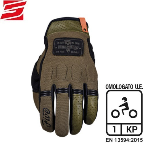 GUANTI FIVE SCRAMBLER KHAKI-BLACK