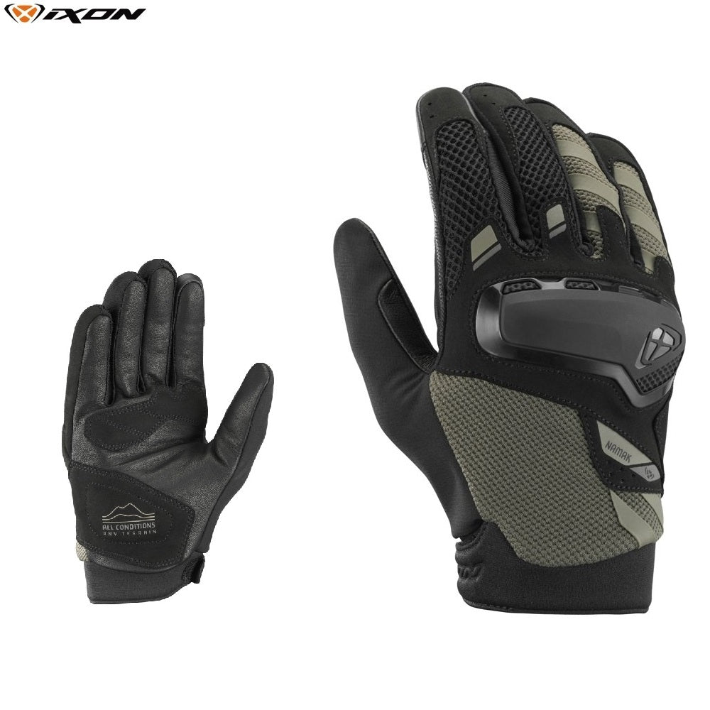 Guanti Moto Ixon NAMAK Kaki Nero