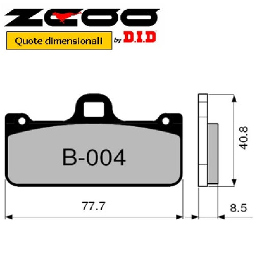 PASTIGLIE RACING ZCOO B004 EX C PINZE BREMBO RADIALI