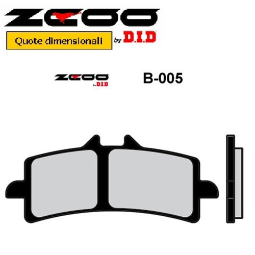 PASTIGLIE RACING ZCOO B005 EX KTM, MV AGUSTA (FD.0415 -10)