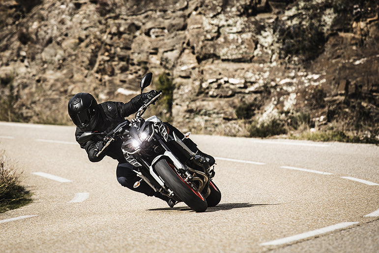 Giubbotto IXON STRIKER RETRO in tessuto UOMO nero-marrone